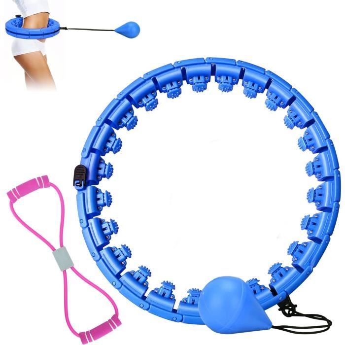 Cerceau Lesté Intelligent - Anneau Fitness Massant 360° - Perte Poids, Massage Ventre - Adultes
