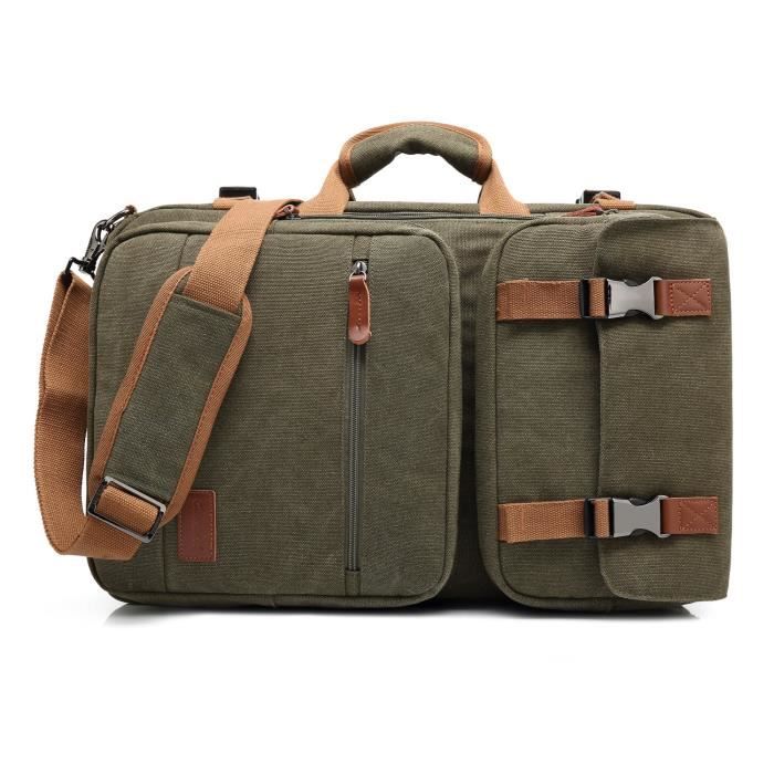 Sacoche Convertible Cicilin - Sac à Dos/Bandoulière Pour Ordinateur 17"