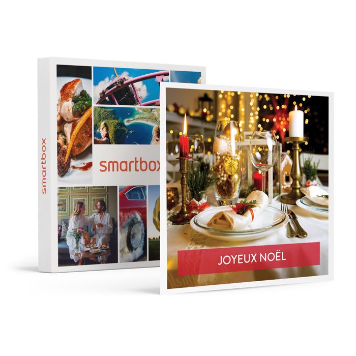 Smartbox - Dîner avec boissons pour 2 personnes : le cadeau de Noël des gourmets - Coffret Cadeau - 484 restaurants