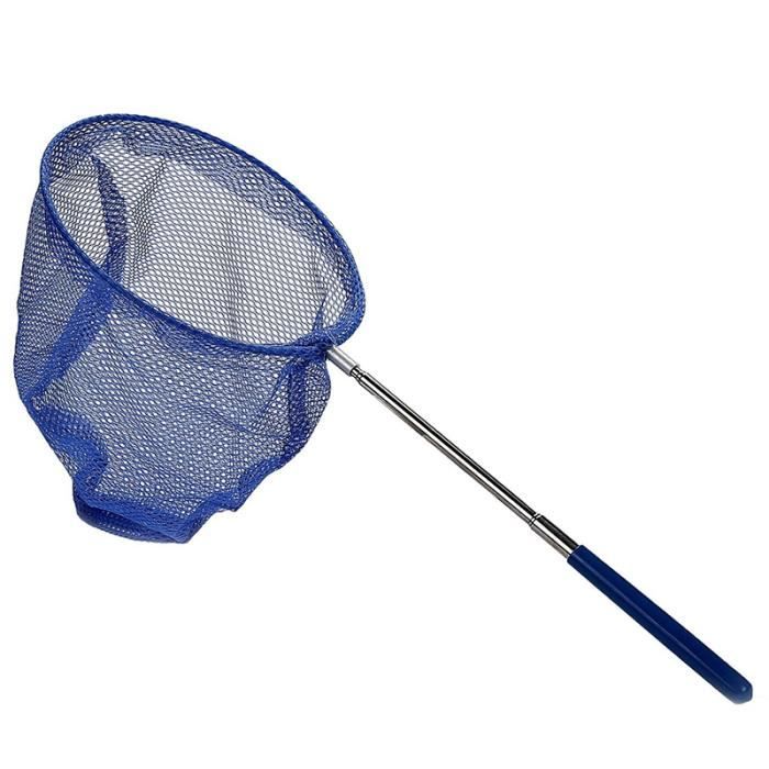 Filet à Papillon Télescopique En Acier Inoxydable - Longueur 85 Cm - Filet Orange - Pour Attraper Insectes, Papillons, Crevettes - Loisir Extérieur