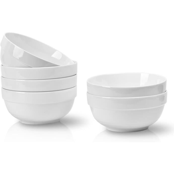 Lot De 8 Petits Bols En Porcelaine - 70 Ml - Idéal Pour Sauces Et Condiments
