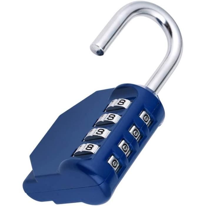 2 Cadenas TSA 4 Chiffres Avec Alarme - Pour Valise Et Bagages - Câble Flexible 5.5 Pouces - Approuvé Sécurité Aéroport