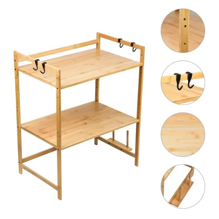 SUPFINE Support Étagère Pour Four à Micro-Ondes, En Métal