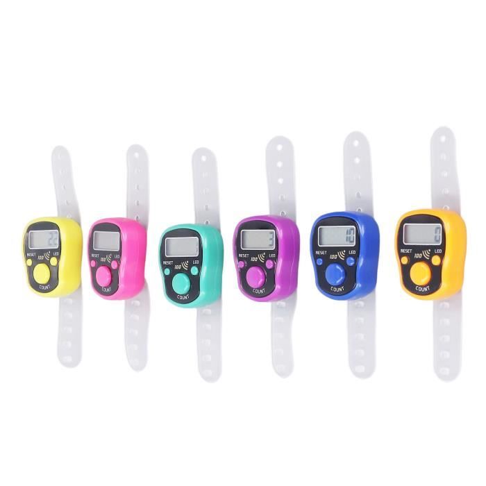 Compteur Numérique De Doigt Rechargeable – Étanche IPX8, 6 Canaux, Affichage 6 Chiffres, Rétroéclairage LED, Batterie Longue Durée, Pour Sport, Comptage Et Loisirs