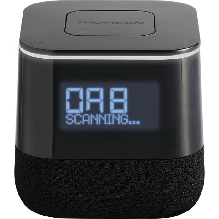 THOMSON CR80 - Radio réveil avec projecteur - Port de charge USB - Projection de l'heure - 7 couleurs d'ambiance