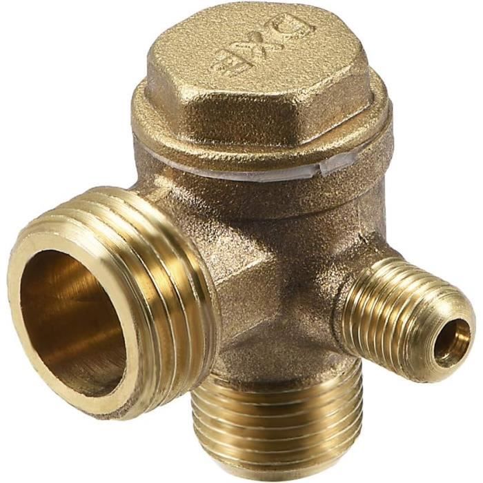 Tube Admission Compresseur + Clapet Anti-retour – Acier Inox, Universel, 14/16/19mm