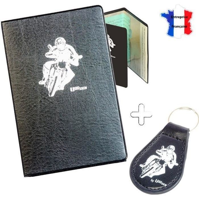 Pochette Carte Grise Porte Clé Moto, Accessoires Moto Etui