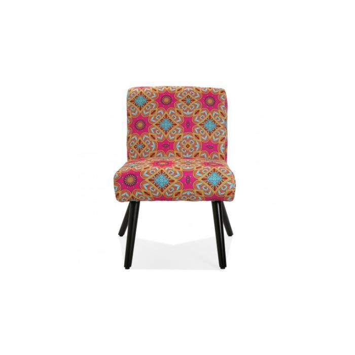fauteuil rose style orientale aubrey