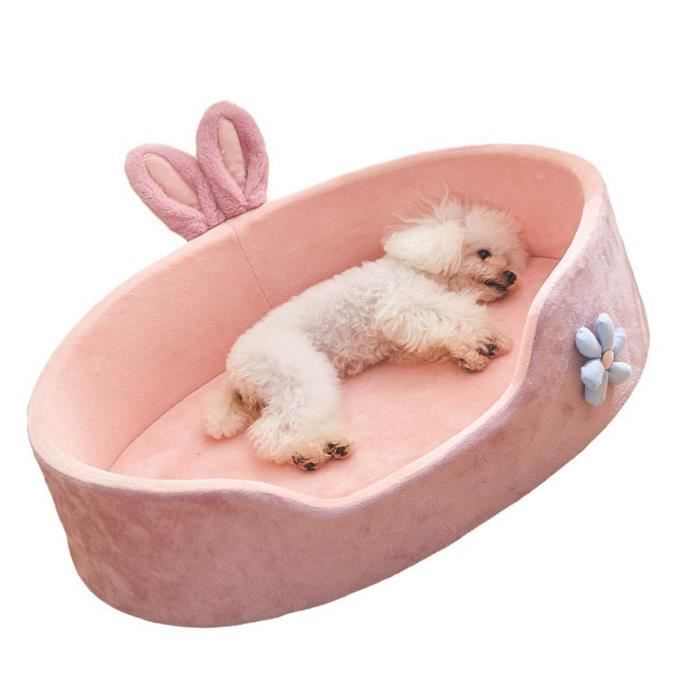Meilleurs prix pour VGEBY Panier Rose Amovible Lavable Lit Chien Chat Confortable Chaud Quatre Saisons