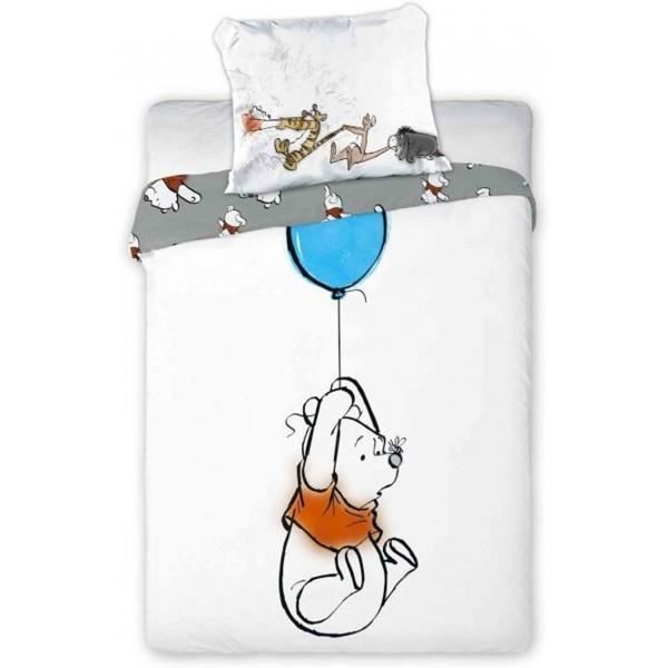 Winnie L Ourson Ballon Parure De Lit B Blanc Cdiscount Maison