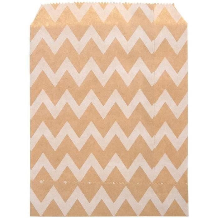 CD04926 Sac en papier kraft 25pcs Sac de Nourriture en Papier Kraft