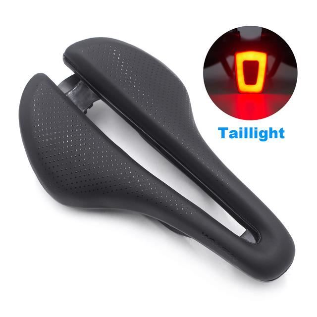 Selle De Vélo BALUGOE Sans Nez — Pour Route, VTT, Triathlon, Universelle, En Cuir Synthétique