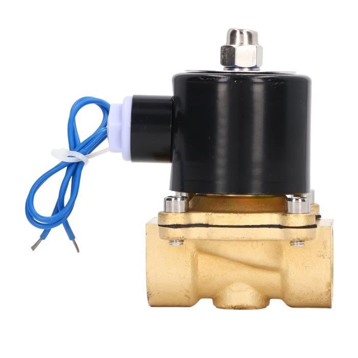 Électrovanne YOSOO en Laiton 1/2in Normalement Fermée pour Eau Air Gaz Carburant Huile AC220V