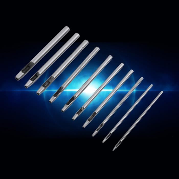 2pcs Ovale Trou Poinçon 4x15mm Cuir Creux Coupeur Oblong Poinçon