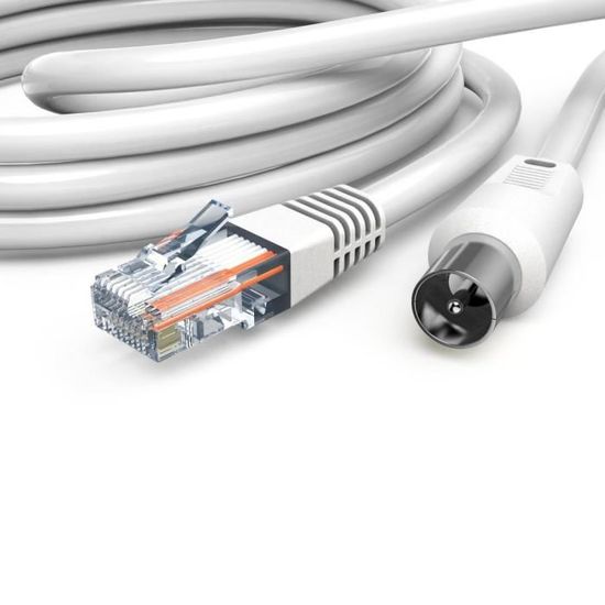 Adaptateur Coaxial Mâle-mâle Hama - Métal Argenté - Pour TV, Antenne, Satellite - Garantie 10 Ans