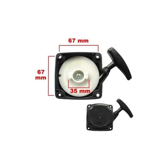 Lanceur Universel Pour Débroussailleuse Et Tondeuse - Noir ABS - Fixation 67 Mm