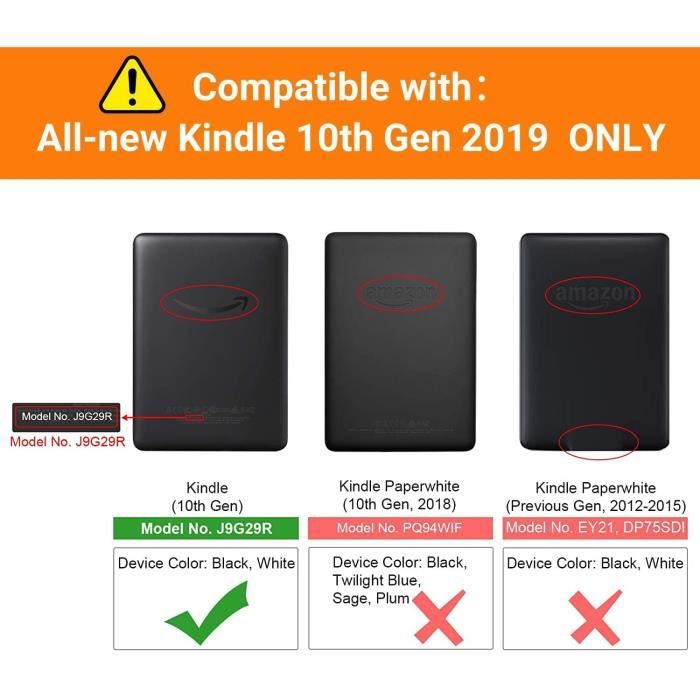 Étui pour Kindle 6 Pouces (10ème génération - modèle 2019), Coque