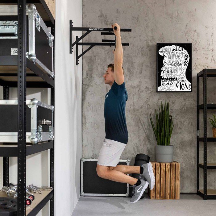Barre De Traction Davski – Montage Mural/plafond, 120 Cm, Acier Haute Qualité, Charge Max 200 Kg