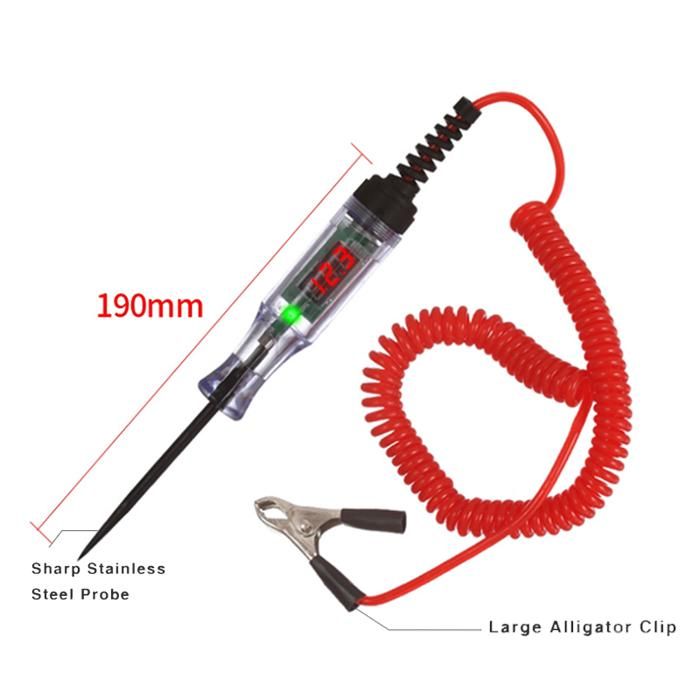 Testeur Tension Stylo 390V LCD, Pince Crocodile Polarité Fusible — free download
