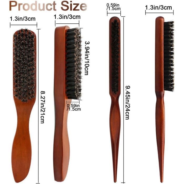 Brosse à Cheveux Pro En Poils De Sanglier Naturels – Idéale Pour Démêler Et Polir Tes Cheveux En Douceur !