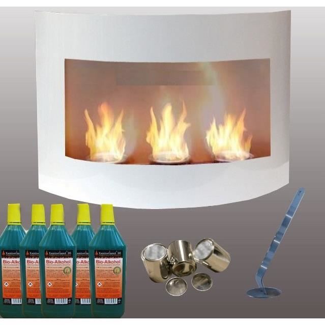 Bioéthanol 100% 60 x 1 L de Haute pureté pour cheminée à éthanol :  : Bricolage