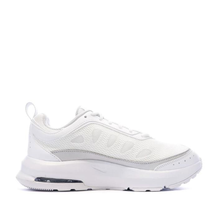 Chaussure Femme NIKE Air Max AP CU4870 102 Blanc Talon Plat Lacets Tige Synthetique Blanc Cdiscount Chaussures