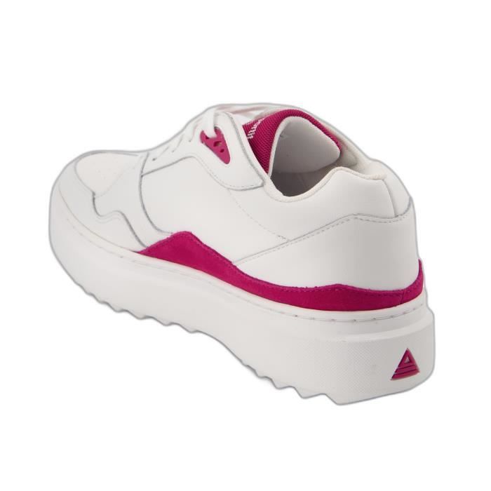 Baskets femme Le Coq Sportif LCS T2000 optical white cerise 40
