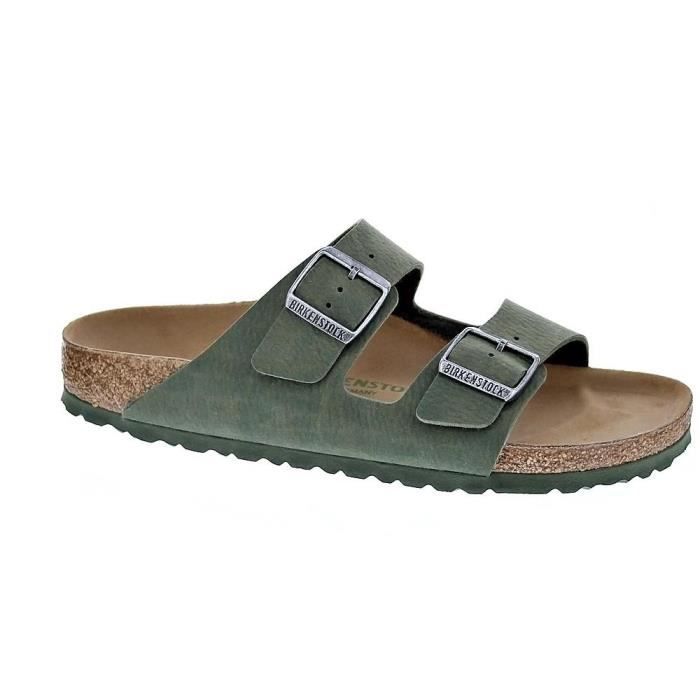 Sandales Birkenstock Arizona pour homme Gris Boucle de serrage