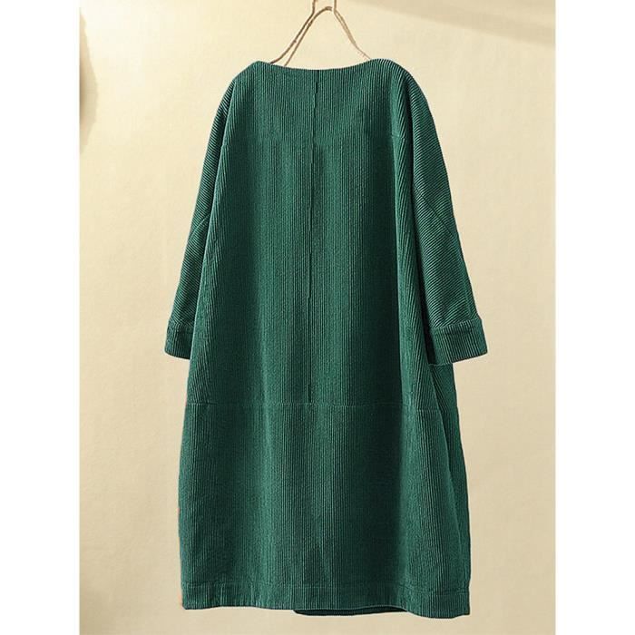 Robe en velours côtelé 2025