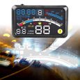 5.5HD OBD2 voiture HUD Alarme de Système d'Avertissement Affichage Tête Haute Kit d'Affichage de Vitesse au Pare-Brise Bon qualité-2