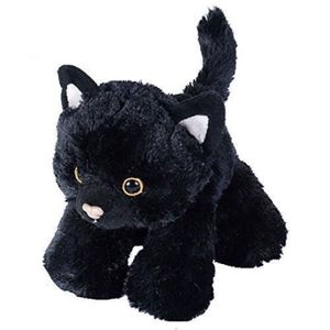 JOCCIK Oreiller Poupée Peluche Chat Noir Doux - Cadeau Mignon Pour Noël Et Anniversaire
