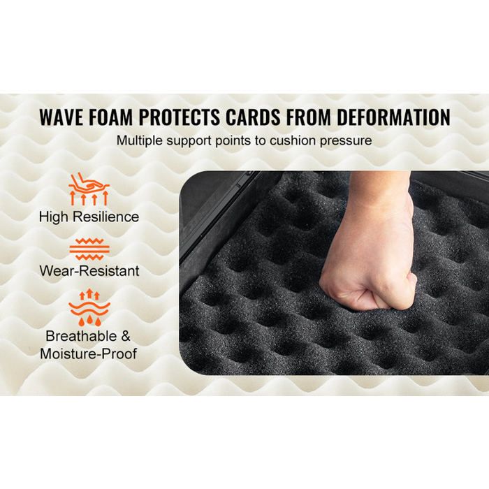 Mophorn Boîte de Rangement pour Cartes Graduées, 4 Emplacements, Étui