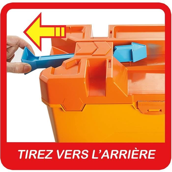 Circuit Pliable Voiture Coffret Cascade Grand Huit Hot Wheels - Piste De Course à 2 Circuits