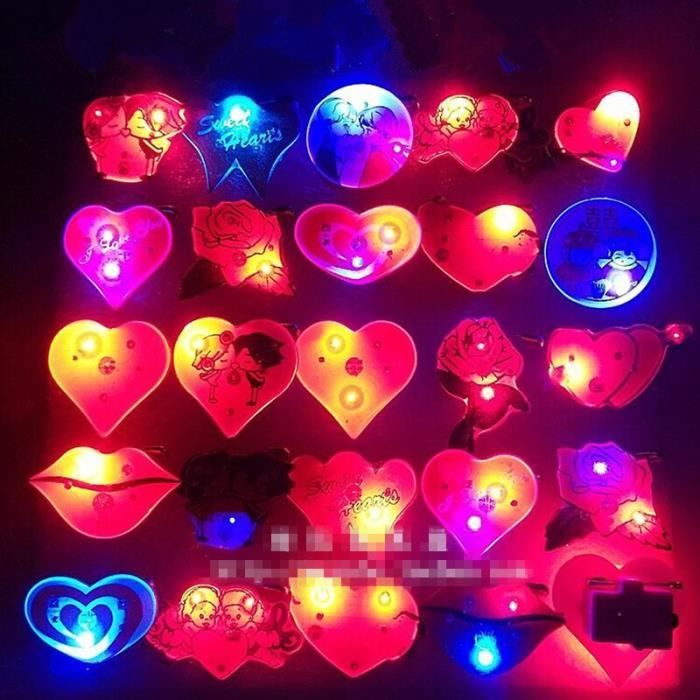 Snorda lumière LED tissu pêche coeur guirlande lumineuse fille coeur chambre  décoration lumière 