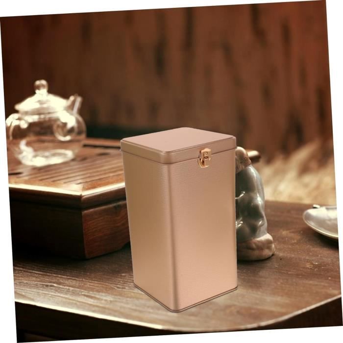 Lot De 6 Boîtes Vides En Métal Avec Couvercle à Charnière