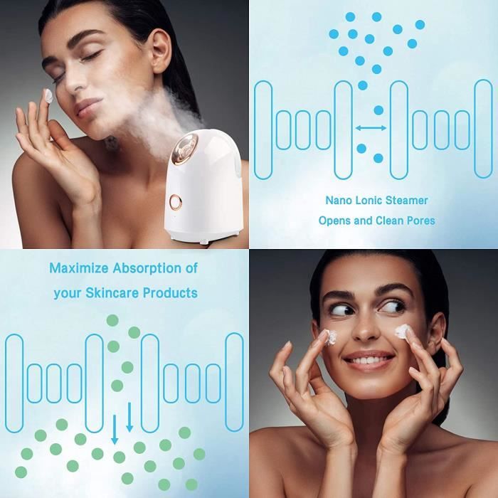 Sauna Facial Vapeur MEASTEAM - SPA Visage Anti Imperfections et Anti Age