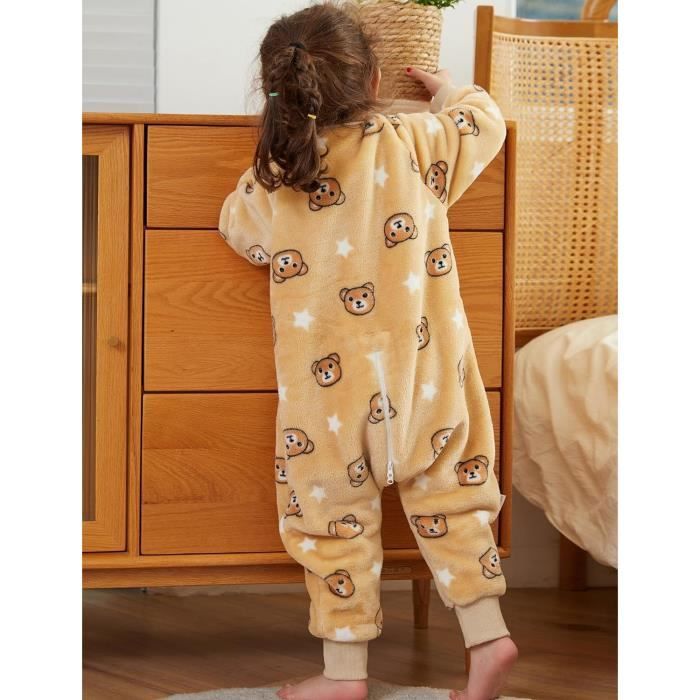 Gigoteuse Bébé,Gigoteuse avec Pieds Unisexe pour Enfants,Bebe Gigoteuse  sans Manche Garçon Fille Pyjama Animal en Flanelle,1-2 Ans - Cdiscount  Puériculture & Eveil bébé