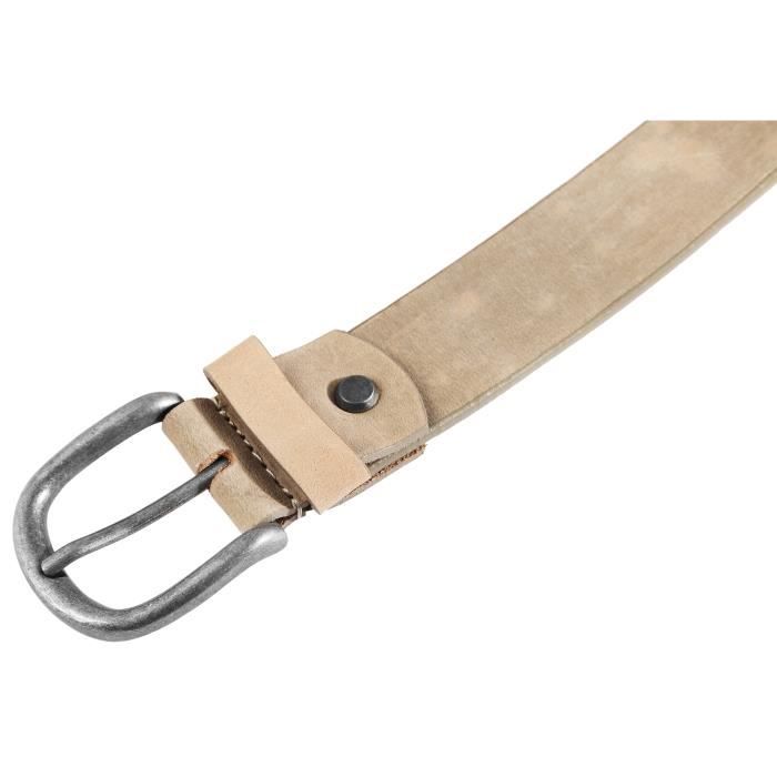 Ceinture femme cuir veritable 125 cm a la mode Largeur 3.4 cm 125 cm Cdiscount Pret a Porter