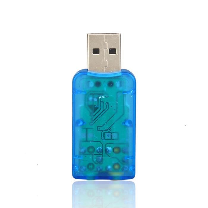 Carte Son Externe - Limics24 - Stéréo Usb 5.1Adaptateur Audio Virtuel 5