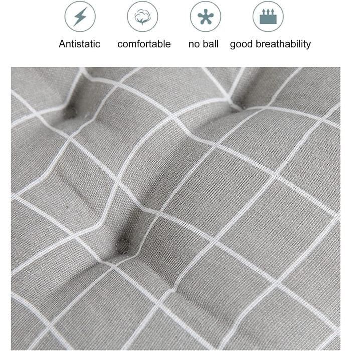 Lot De 2 Coussins Dossier Bas 40x80cm - Housse Polyester Imperméable - Pour Hamac, Chaise De Jardin