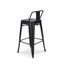 Ensemble Table Et Chaises Style Industriel - Métal Noir Et Bois Clair - Table 140x80 Cm - Pour Salle à Manger