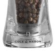 COLE&MASON CRYSTAL Coffret moulins sel et poivre H37408P 12,5cm transparent-3