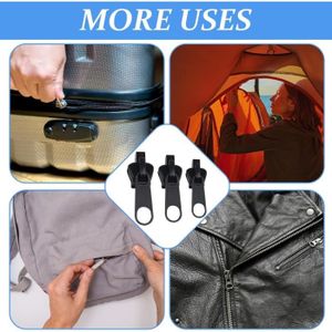 Fermeture-Éclair Tirettes 20 Kit Extension Cordon Onglet