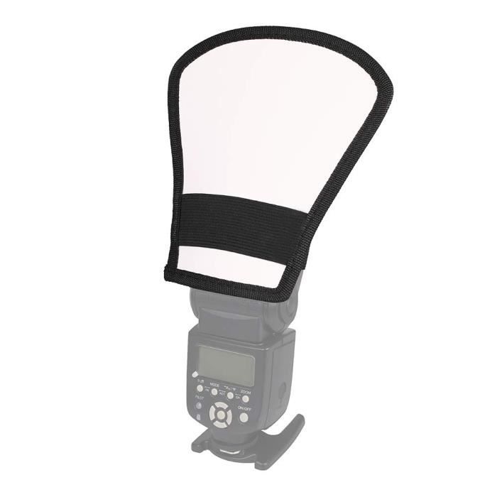 Diffuseur Flash Argent/Blanc - Réflecteur Souple Pour Appareil Photo - Mini Softbox
