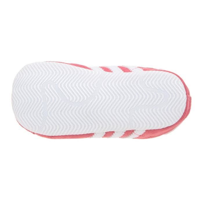 ADIDAS Baskets Gazelle Crib B b fille Rose Rose et blanc