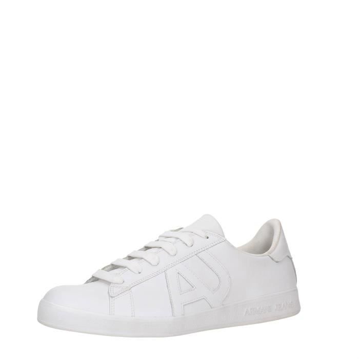 AJ Armani Jeans Sneakers Homme Bianco Bianco Cdiscount Chaussures