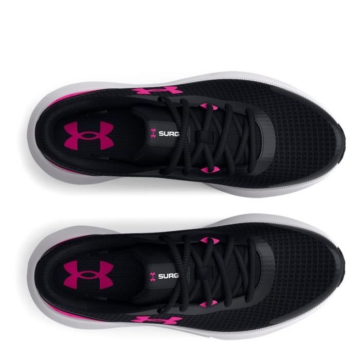 Baskets De Running Femmes UNDER ARMOUR Surge 3 Noir rose Multisport Adulte Cdiscount Sport