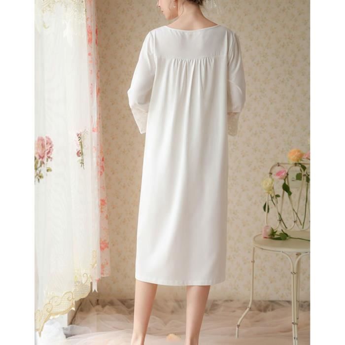 Femme Robe de Chambre Victorienne Robe de Sommeil avec D coration