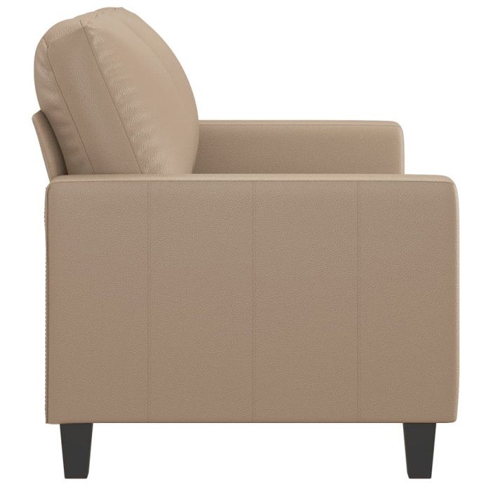 Canapé 2 Places VIDAXL Gris Clair Velours - 158x77x80cm - Accoudoirs Rembourrés - Structure Métal - Pour Salon