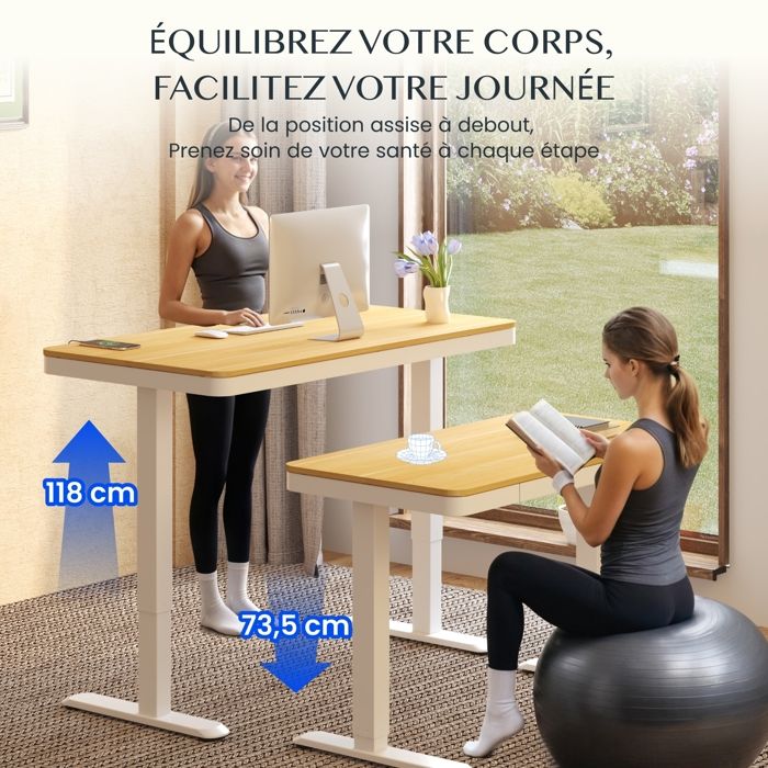 FlexiSpot SE Bureau Assis Debout Électrique, 140x60 cm à 99,99€ chez FlexiSpot SE Bureau Assis Debout Électrique, 140x60 cm à 99,99€ chez